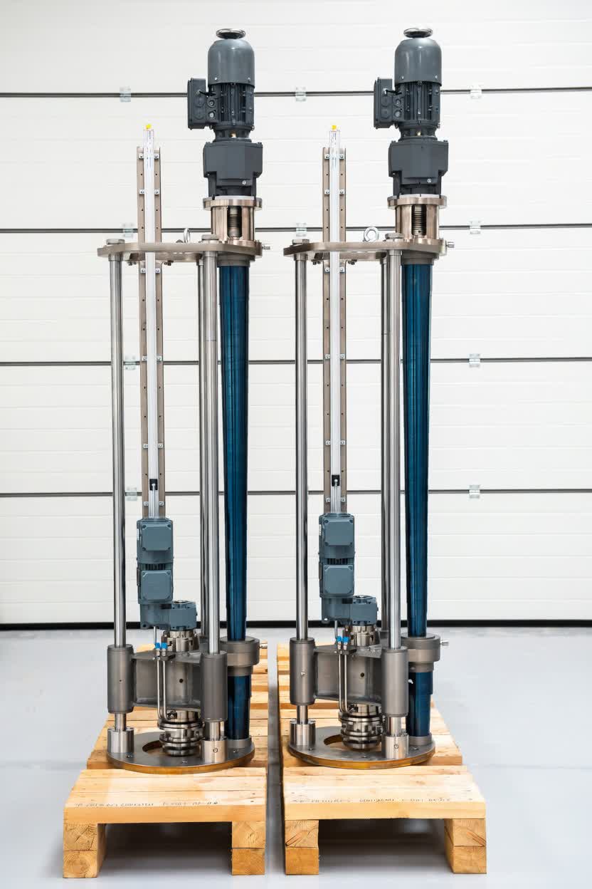 Glass gob feeders after modernisation with new PLC and temperature control