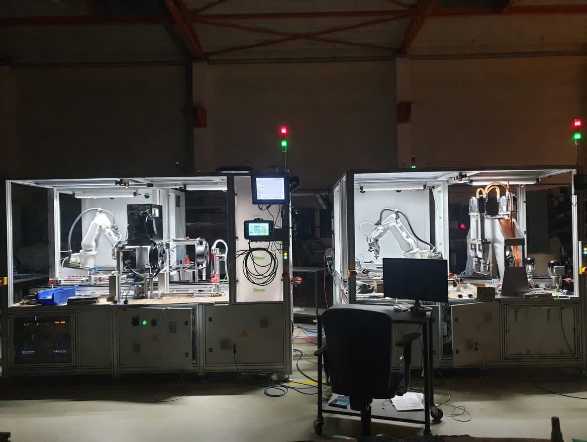 Multi-process robotic workstation combining welding, cutting, and assembly tasks