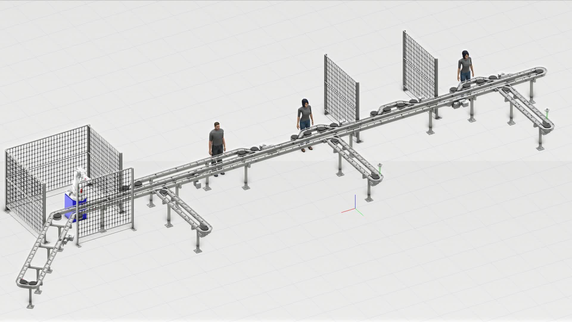 Automated transportation system with multiple workstation integration and buffering
